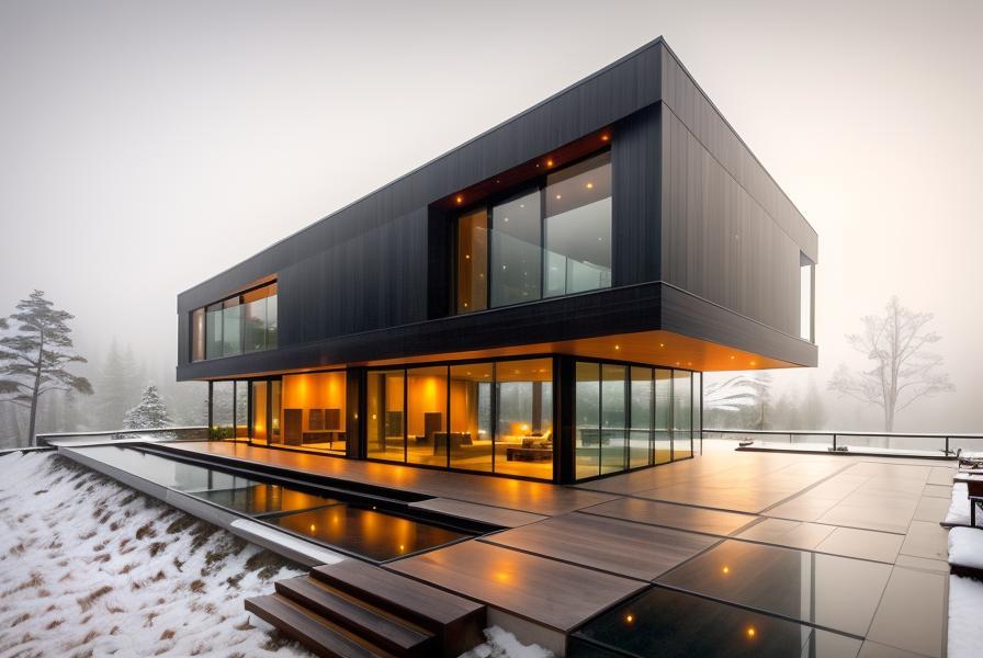 A Villa in Modern style, designed by AI Navigator