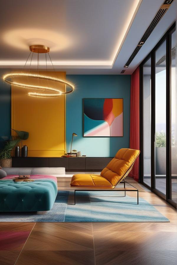 A Living Room in Artistic style, designed by V2